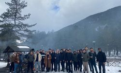 Üniversite öğrencileri Ilgaz Dağı’nda karın tadını çıkardı