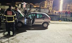 Kastamonu'da seyir halindeki otomobil bir anda alev aldı