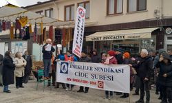 Cide Dev Emekli Sendikasından basın açıklaması