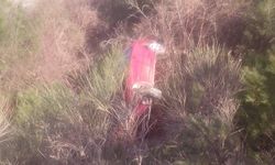 Kontrolden çıkan otomobil şarampole uçtu