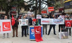Saadet Partisi’nden Kastamonu’da “Zalimlere Lanet, Mazlumlara Destek” mitingi