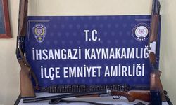 Kastamonu’da ruhsatsız silahlar ele geçirildi