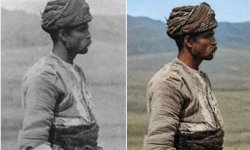 1906 yılında Kastamonu'da çekilen o görüntü renklendirildi