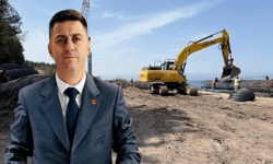 Cide’de CHP’li Başkandan yol tepkisi