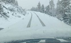 Kastamonu'ya kış geri döndü!