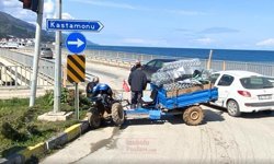 Kastamonu'da pat pat refüje çarptı, 1 yaralı