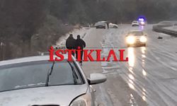 Kastamonu'da kar yağışı sürücüleri avladı: 3 kaza üst üste!