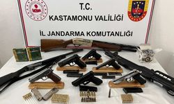 Kastamonu’da çok sayıda silah ele geçirildi