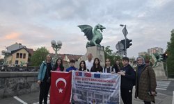 Şehit Şerife Bacı Ortaokulu öğrencileri Slovenya’ya gitti