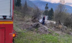 Şenpazar’daki yangına Cide’den hızlı müdahale