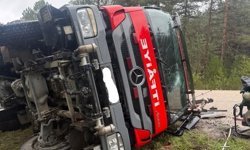 Kastamonu’da kaza geçiren itfaiyecilerden iyi haber
