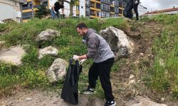 Cide’de bayram öncesi çevre temizliği