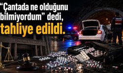 “Çantada ne olduğunu bilmiyordum” dedi, tahliye edildi
