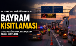 Kastamonu Valiliği duyurdu: Bayram trafiğine kısıtlama