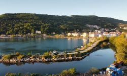 Cide’de gün batımında deniz keyfi