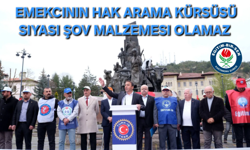 Sancaktaroğlu: "Emekcinin hak arama kürsüsü siyasî şov malzemesi olamaz"