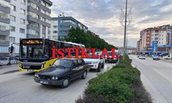 Arızalanan otobüs geri kaydı, ortalık karıştı
