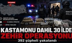 Kastamonu dahil 30 ilde 392 şüpheli yakalandı