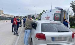 Kastamonu plakası bulunan araç Sinop'ta kazaya karıştı