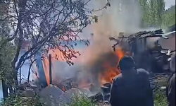 Kastamonu Tosya'da Samanlık Yangını