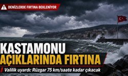 Kastamonu açıklarında fırtına bekleniyor