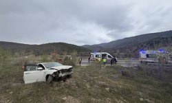 Kastamonu’da kontrolden çıkan otomobil kanala düştü: 4 yaralı