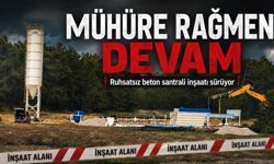 Kastamonu'da ruhsatsız inşaata mühür de engel olmadı