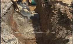 Kastamonu’da çalışma sırasında su borusu patladı