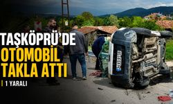 Kastamonu'da savrulan otomobil devrildi: 1 yaralı