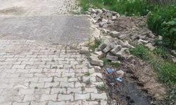 Kastamonu'da vatandaştan belediyeye parke çalışması tepkisi