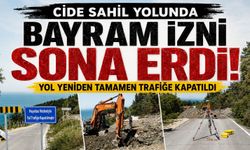 Kastamonu sahil yolunda bayram izni sona erdi