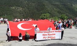 İstiklal Yolu yürüyüşçülerine Küre’de tarihi karşılama