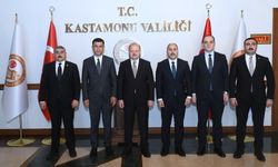 Kastamonu’da ataması çıkan kaymakamlar Vali Dallı ile vedalaştı