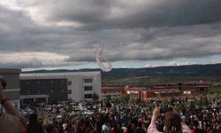 Kastamonu'da gökyüzü kırmızı-beyaza büründü
