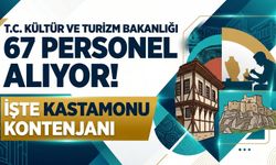 Kültür Bakanlığı 67 personel alıyor: İşte Kastamonu kontenjanı