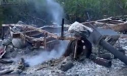 Kastamonu'da kundaklama şüphesi: Karavan ve kepçe kül oldu!