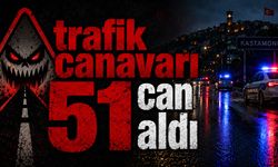 Trafik canavarı Kastamonu'da 51 can aldı