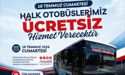 Halk otobüsleri ücretsiz olacak