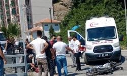 Kastamonu’da motosiklet ile pikap çarpıştı, genç sürücü yaralandı