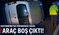 Kastamonu'da esrarengiz kaza: Araç boş çıktı!