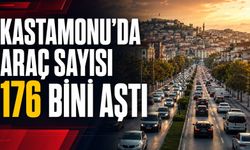 Kastamonu’da araç sayısı 176 bini aştı