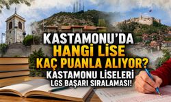 Kastamonu’da hangi lise kaç puanla alıyor? Kastamonu liseleri LGS başarı sıralaması!