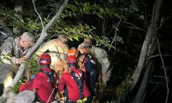 Kastamonu'da uçuruma yuvarlanan şahsı kurtarma operasyonu