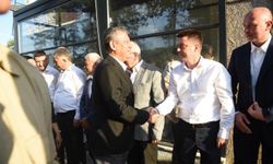 Cide CHP'den Özgür Özel'e karşılama