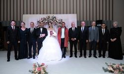 Protokolün şahitlik ettiği nikahı başkan Baltacı kıydı