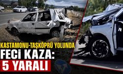 Kastamonu-Taşköprü yolunda feci kaza: 5 yaralı