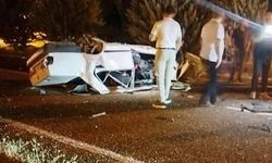 Kastamonu plakalı otomobil Karabük’te takla attı!