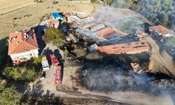 Kastamonu'da 14 büyükbaşın yitirildiği yangın söndürüldü