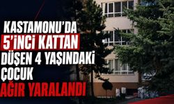 Kastamonu’da 5’inci kattan düşen 4 yaşındaki çocuk ağır yaralandı