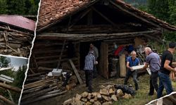 Kastamonu'da yıkılan evin enkazı imece usulüyle kaldırılıyor